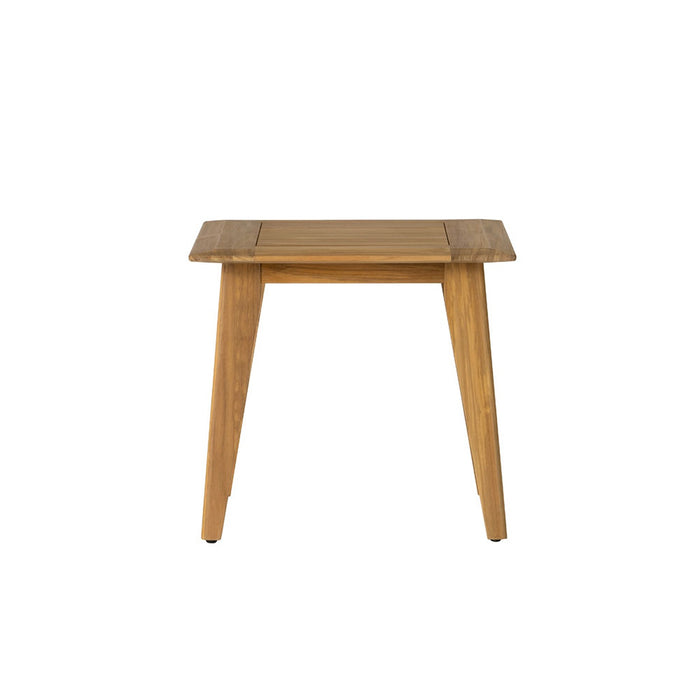 Lloyd Flanders Alpine 24" Square End Table in Natural Teak Finish