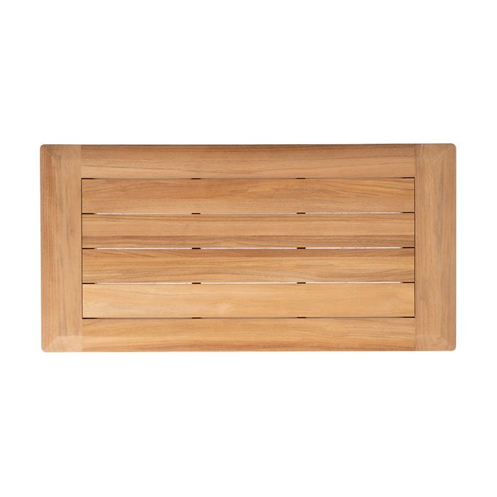 Lloyd Flanders Alpine 48" Rectangular Cocktail Table in Natural Teak Finish