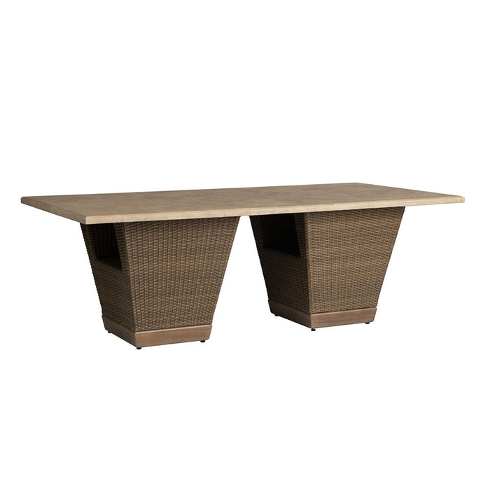 Lloyd Flanders Charisma 86" Rectangular Dining Table in Brindle Finish