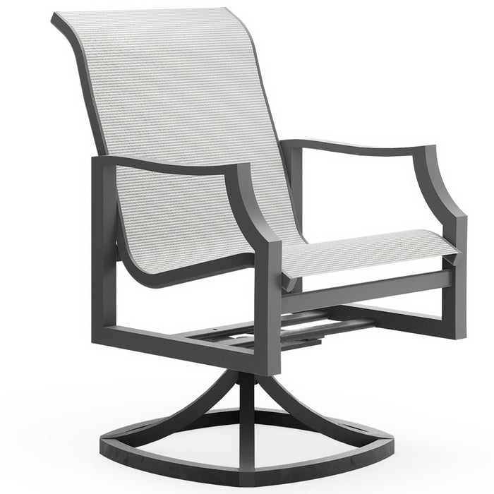 Woodard Nico Sling Swivel Dining Chair