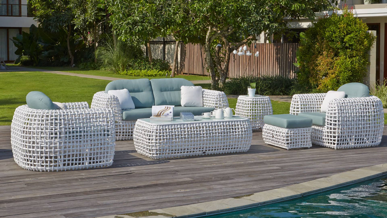 Skyline Design Dynasty Ottoman with Sunbrella Cushion