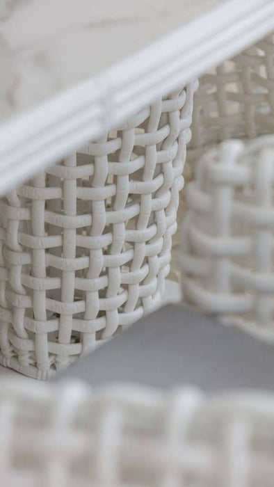 Skyline Design Dynasty Oval Dining Table with Glass