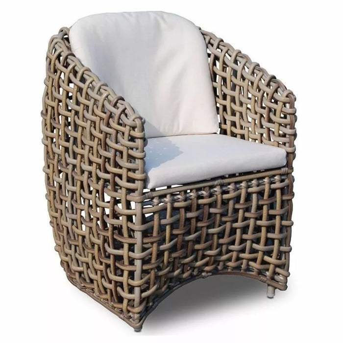 Skyline Design Dynasty 5-Piece Dining Set with Sunbrella Cushion - Kubu Mushroom