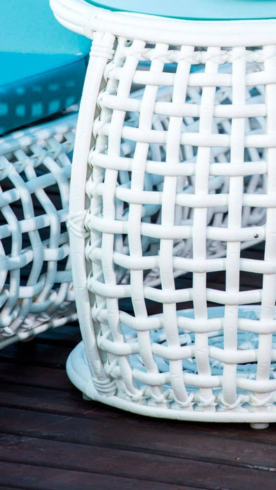 Skyline Design Dynasty Auxiliary Table with Glass