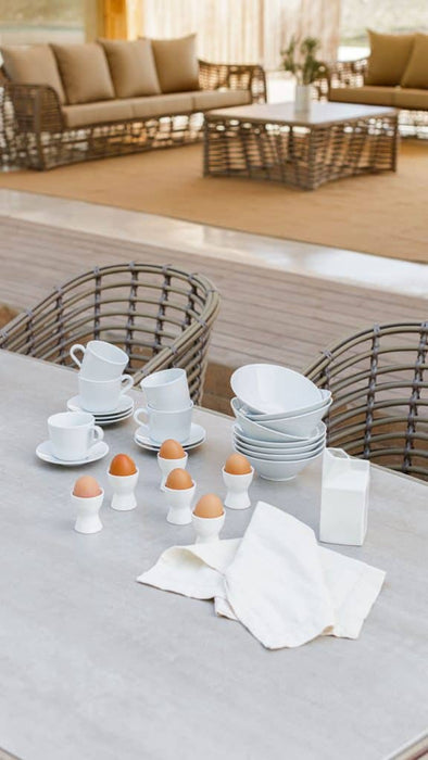 Skyline Design Ruby Rectangular Dining Table with Glass