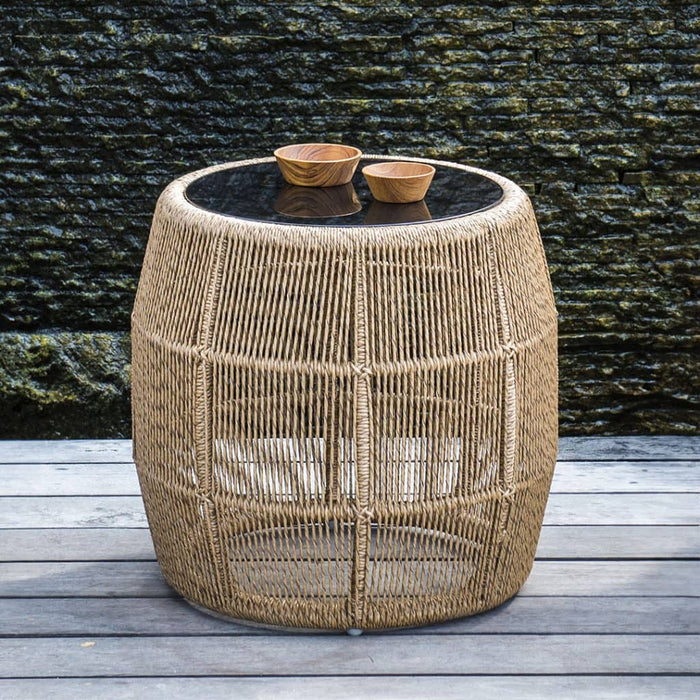 Skyline Design Calixto Side Table with Glass