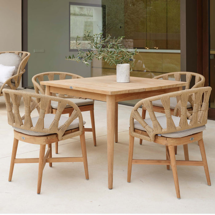 Skyline Design Krabi Square Teak Dining Table