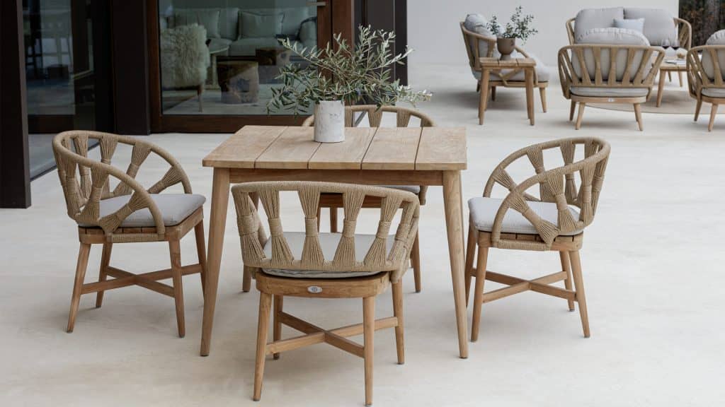Skyline Design Krabi Square Teak Dining Table