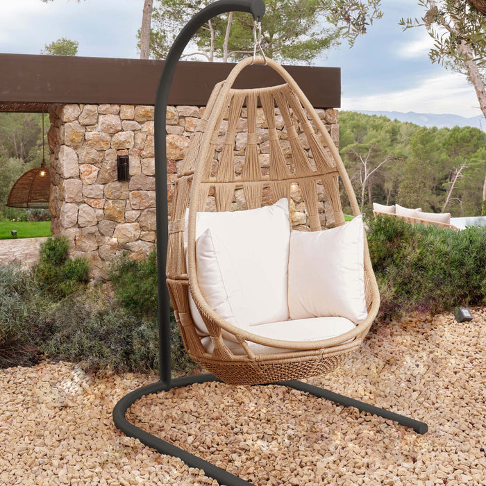 Skyline Design Krabi Hanging Chair with Sunbrella Cushion & Stand