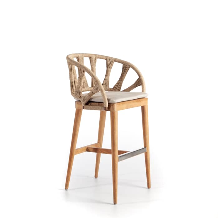 Skyline Design Krabi Barstool with Sunbrella Cushion