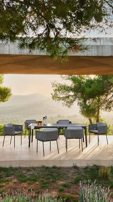 Skyline Design Boston Rectangular Dining Table with Glass