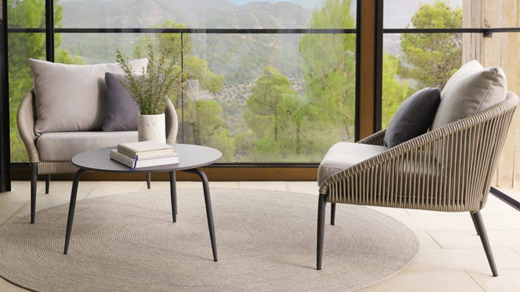 Skyline Design Rodona Side Table with Glass