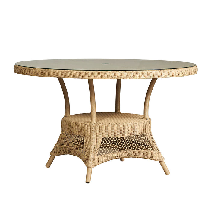 Universal Loom 49" Round Umbrella Dining Table