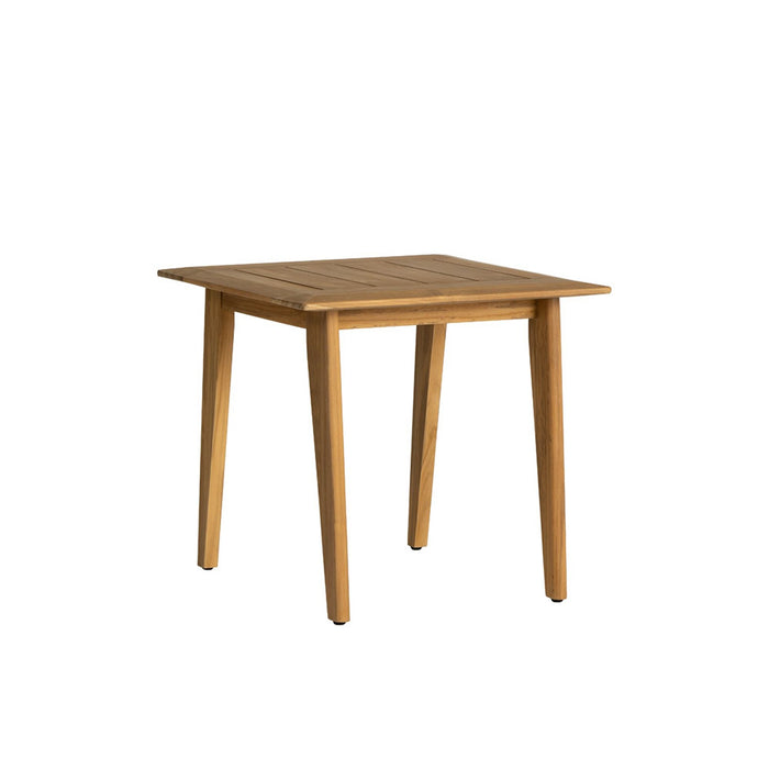 Lloyd Flanders Alpine 24" Square End Table in Natural Teak Finish