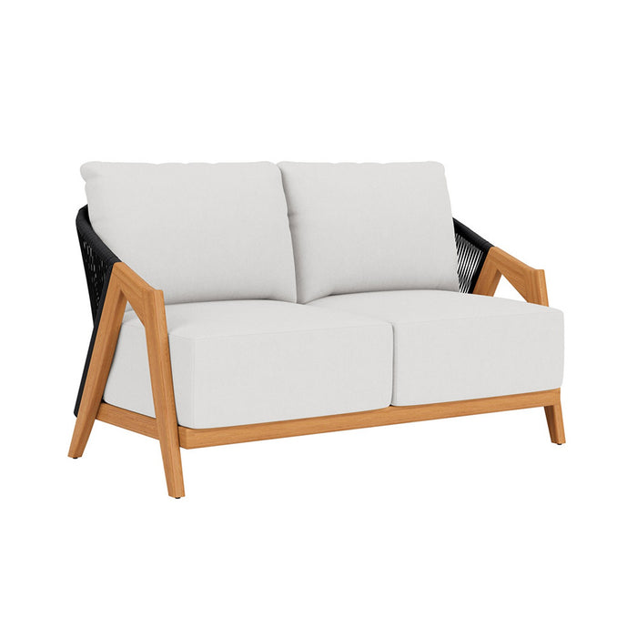 Lloyd Flanders Alpine Loveseat in Natural Teak Finish
