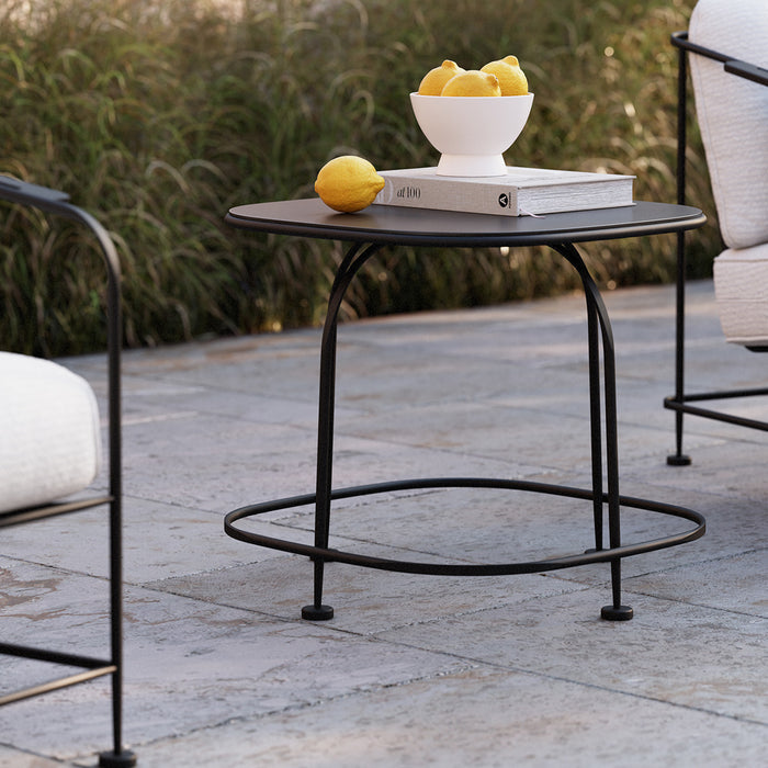 Woodard Reed Square Side Table