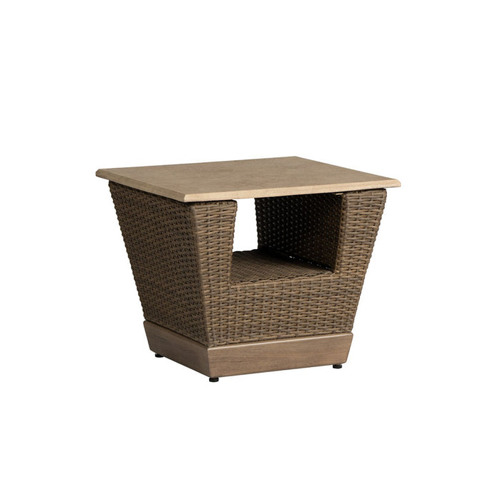 Lloyd Flanders Charisma 24" Square End Table in Brindle Finish