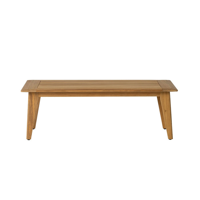 Lloyd Flanders Alpine 48" Rectangular Cocktail Table in Natural Teak Finish