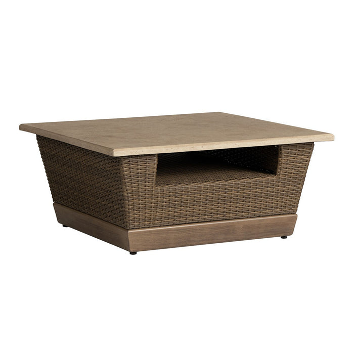 Lloyd Flanders Charisma 36" Square Cocktail Table in Brindle Finish