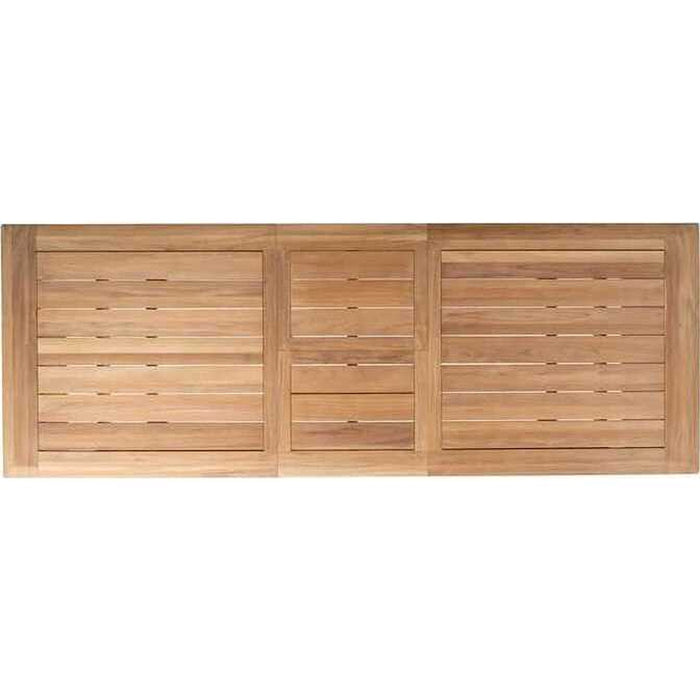 Lloyd Flanders Alpine 86" - 112" Rectangular Butterfly Table in Natural Teak Finish