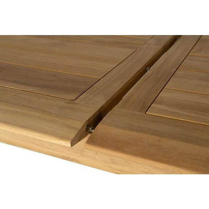 Lloyd Flanders Alpine 86" - 112" Rectangular Butterfly Table in Natural Teak Finish