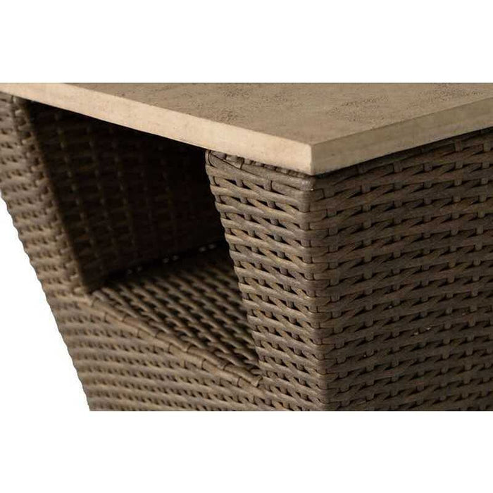 Lloyd Flanders Charisma 24" Square End Table in Brindle Finish