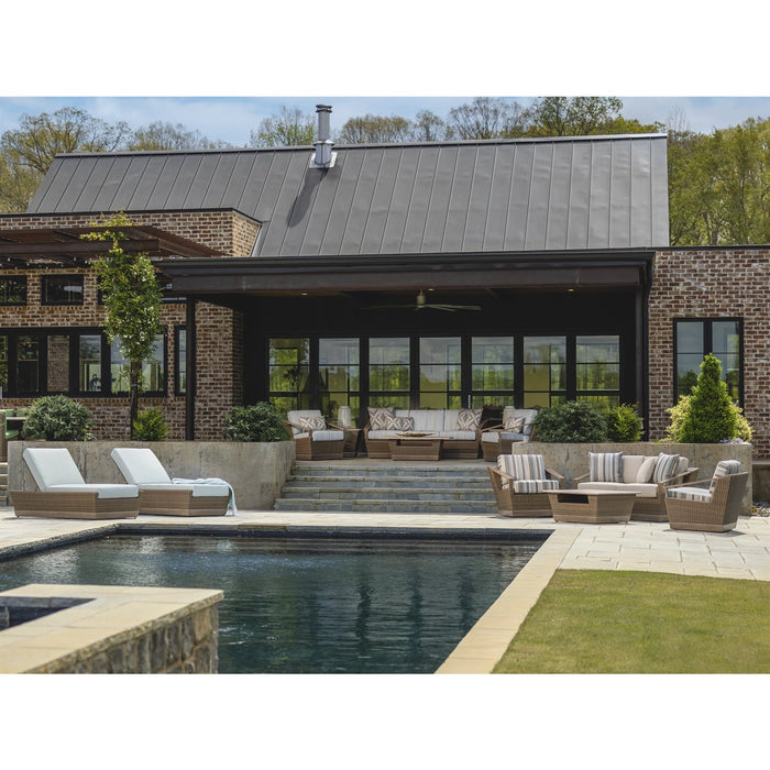 Lloyd Flanders Charisma 36" Square Cocktail Table in Brindle Finish