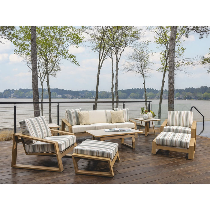 Lloyd Flanders Pursuit Ottoman in Toffee Cream Finish