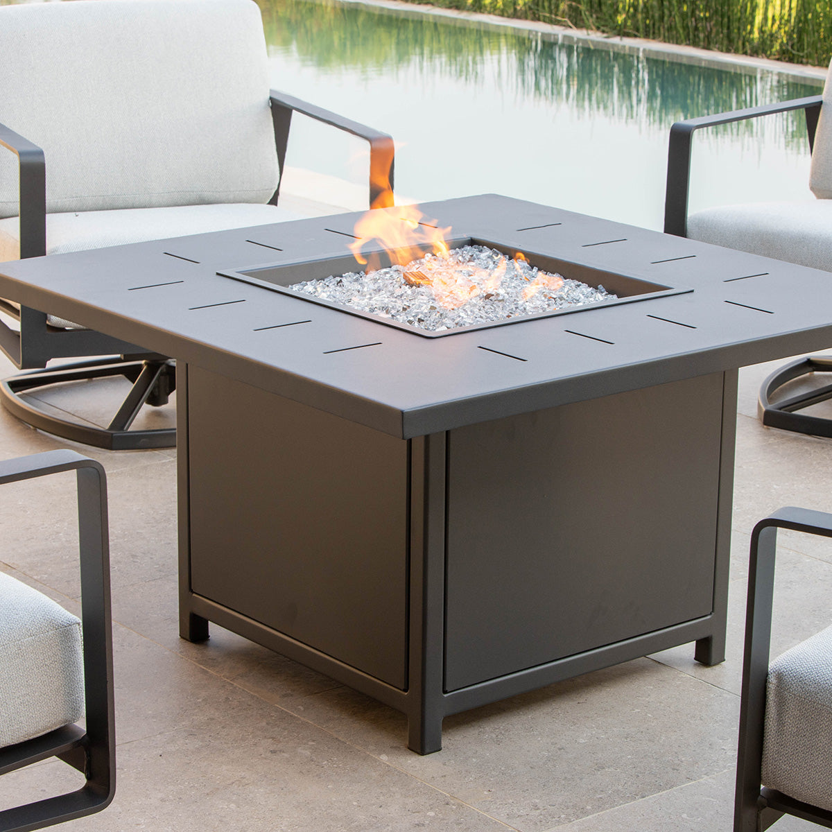 Haven 42" Square Chat Height Fire Pit