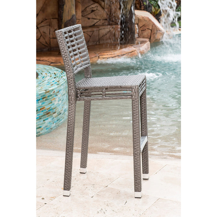 Panama Jack Graphite Set of 2 Stackable Barstools
