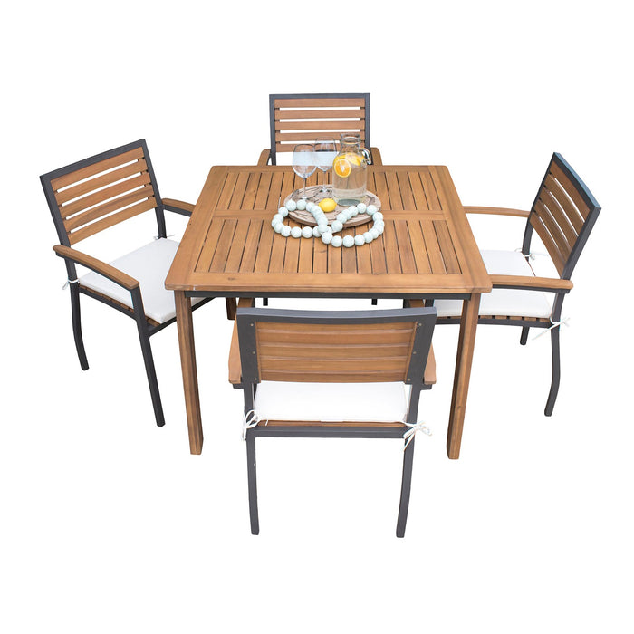 Panama Jack Boca Grande 5-Piece Square Dining Set