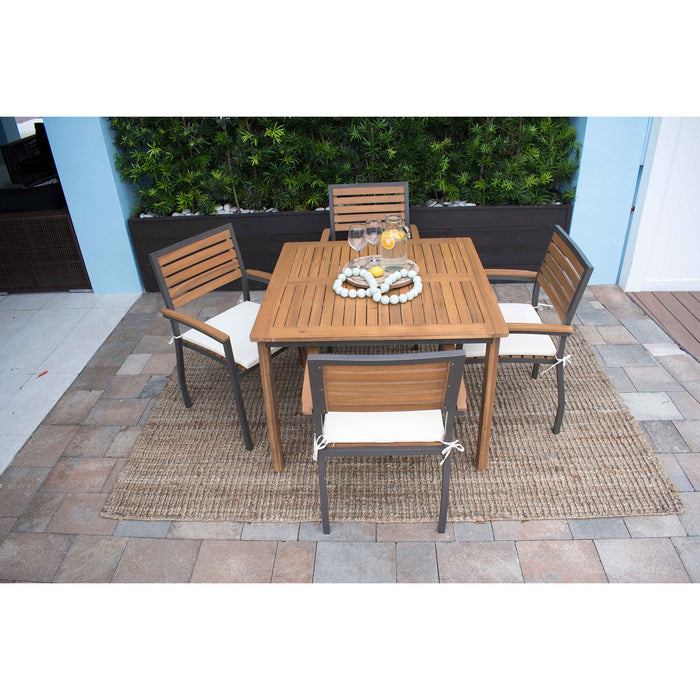 Panama Jack Boca Grande 5-Piece Square Dining Set