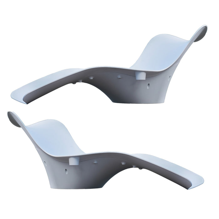 Panama Jack Set of 2 Wave In-Pool Chaise Lounger