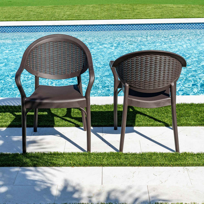 Mona 7-Piece Dining Set - Brown