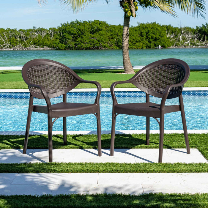 Mona 5-Piece Dining Set - Brown