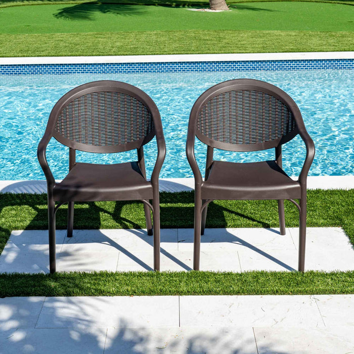 Mona 5-Piece Dining Set - Brown