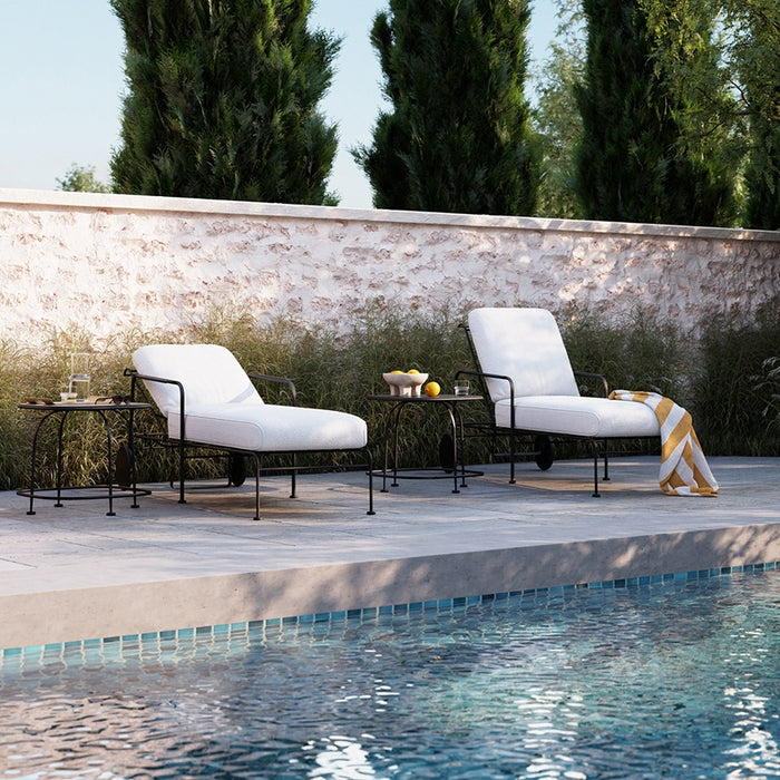 Woodard Reed Square Side Table