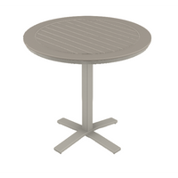 42" Round Slat Bar Pedestal Table