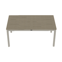 36" x 64" Rustic Polymer Parson Dining Table