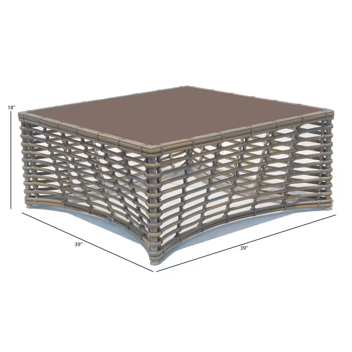 Skyline Design Ruby Coffee Table with Glass