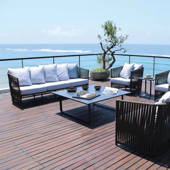 Skyline Design Horizon End Table with Glass