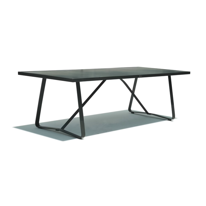 Skyline Design Horizon Rectangular Dining Table with Glass