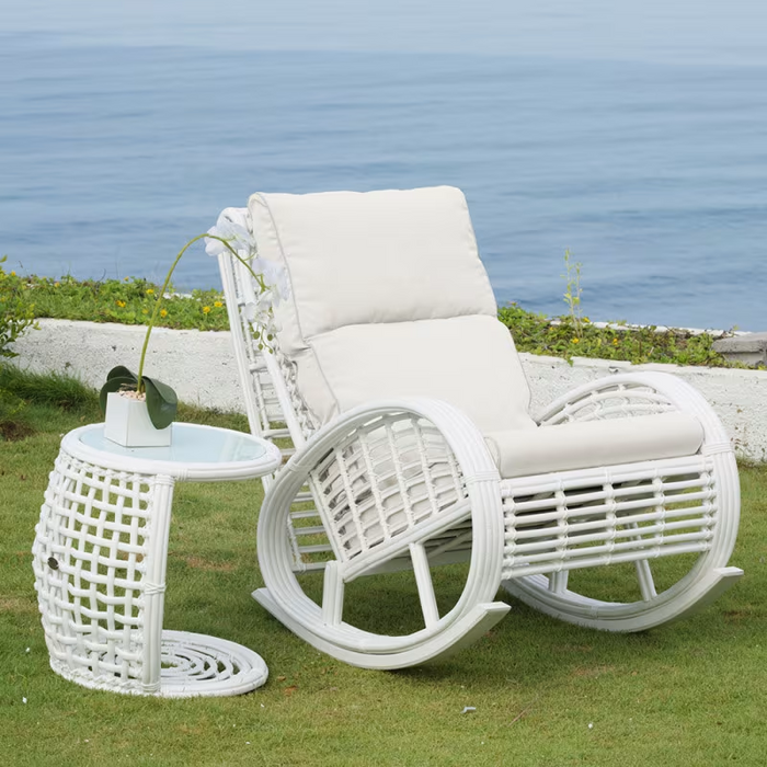 Skyline Design Dynasty Auxiliary Table with Glass