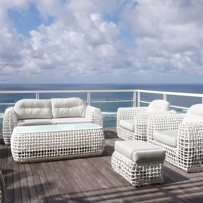 Skyline Design Dynasty Ottoman with Sunbrella Cushion