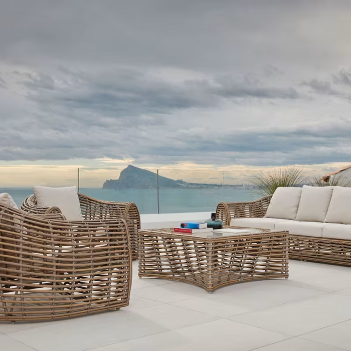 Skyline Design Ruby Coffee Table with Glass