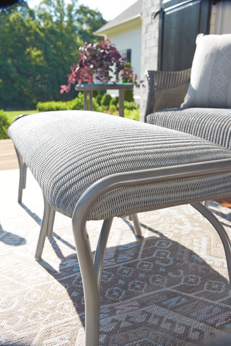 All Seasons Settee Ottoman with Padded Seat