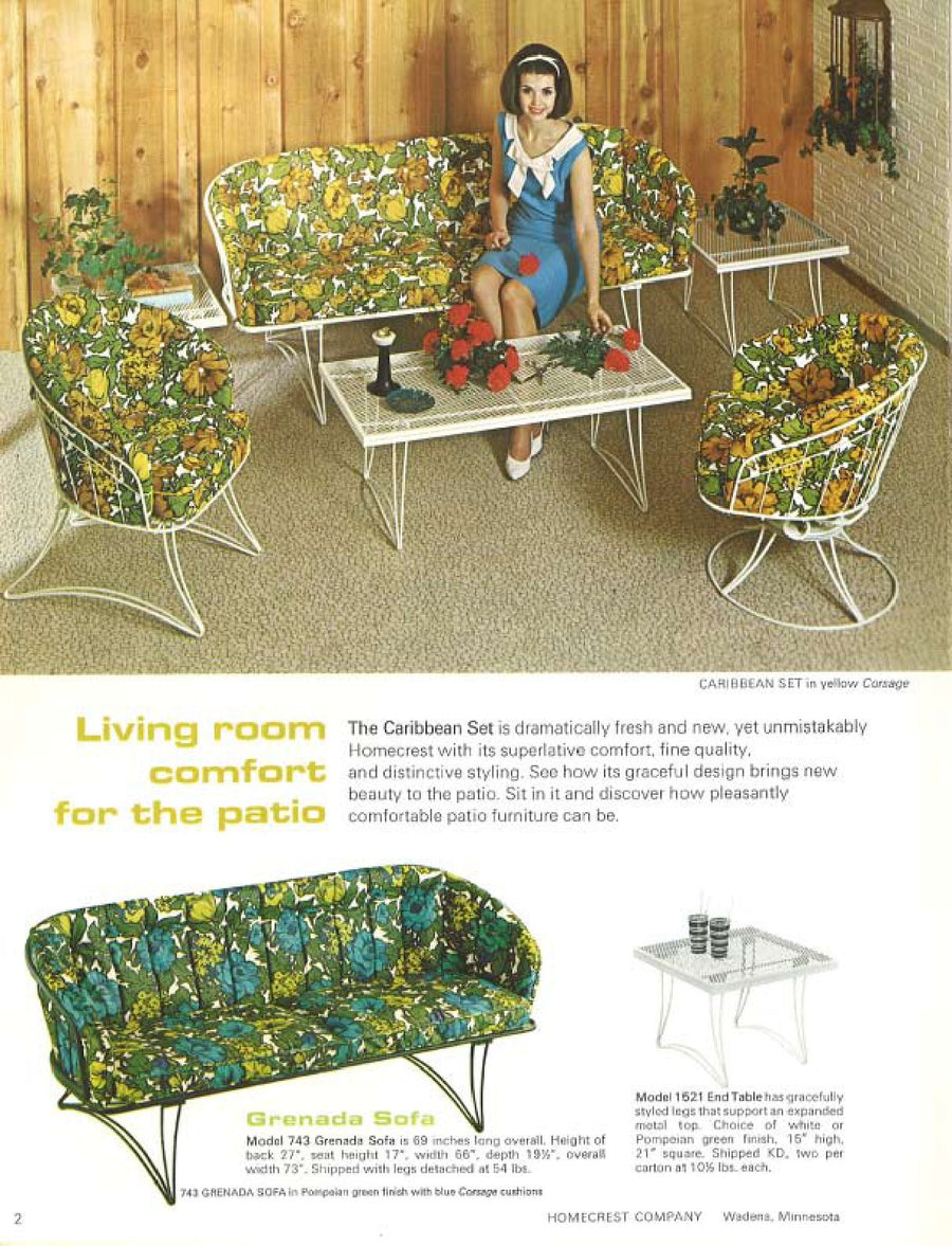 "Living room comfort for the patio," 1966