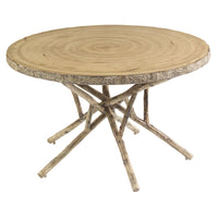 48" Round Birch Heartwood Dining Table