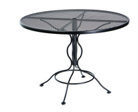 48" Round Wrought Iron Mesh Umbrella Table