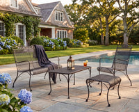 Wrought Iron Mesh Coffee Table
